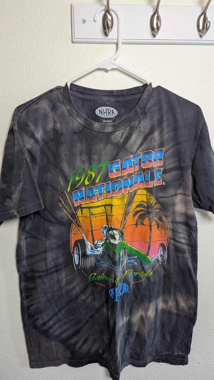 1987 gator nationals NHRA Men's Graphic T-Shirt Size Medium